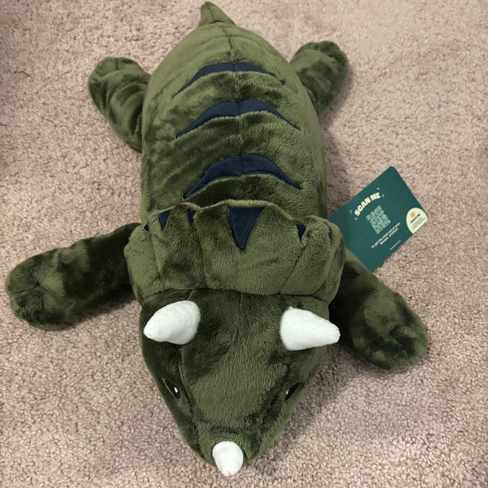 Weighted dinosaur stuffed animal